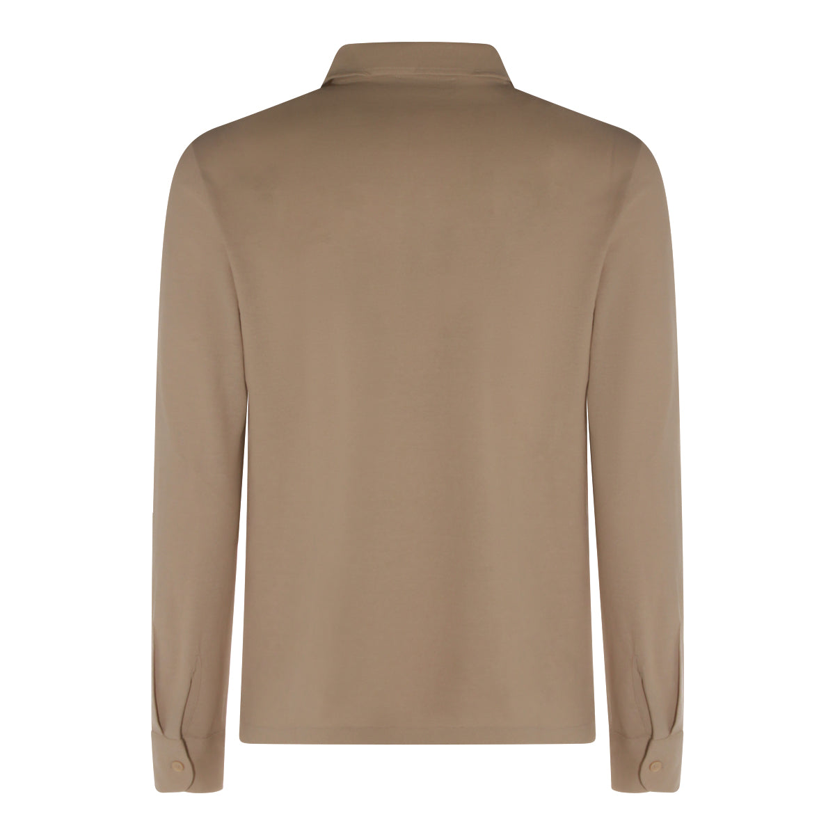 BEIGE COTTON POLO SHIRT