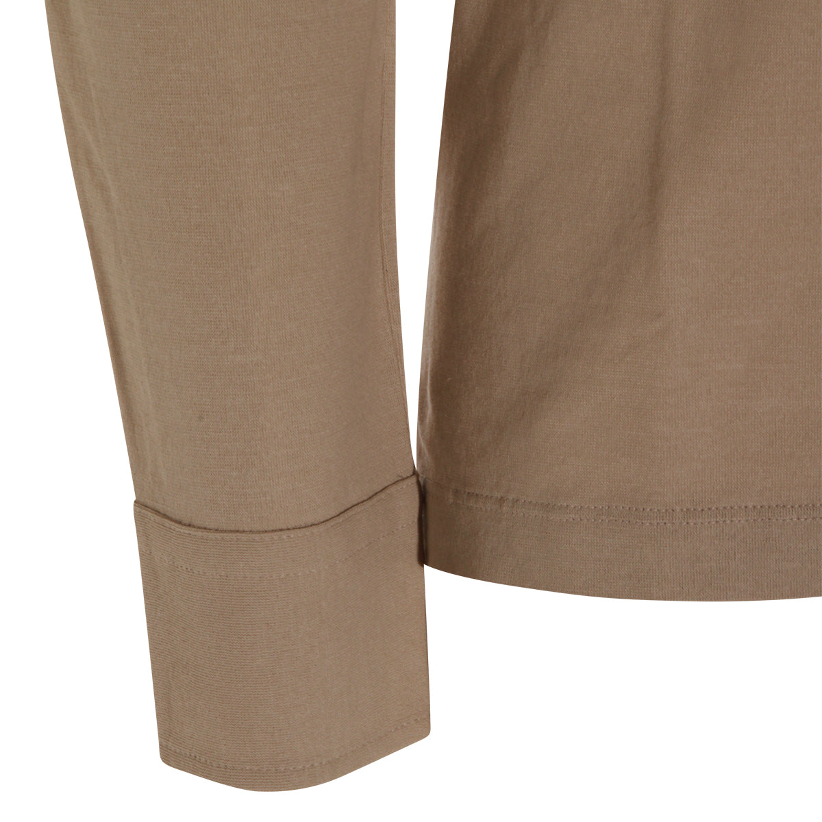 BEIGE COTTON POLO SHIRT