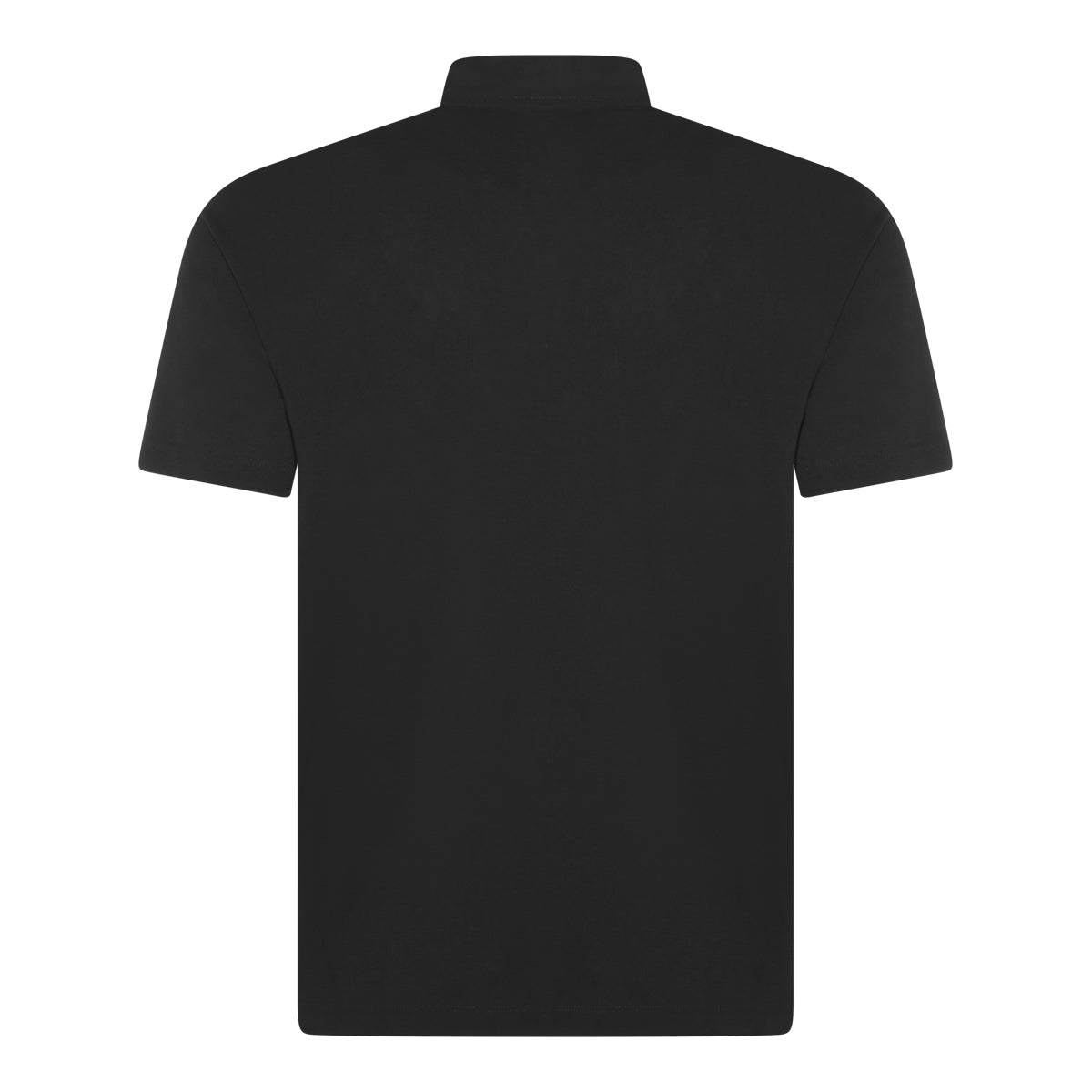 BLACK COTTON POLO SHIRT