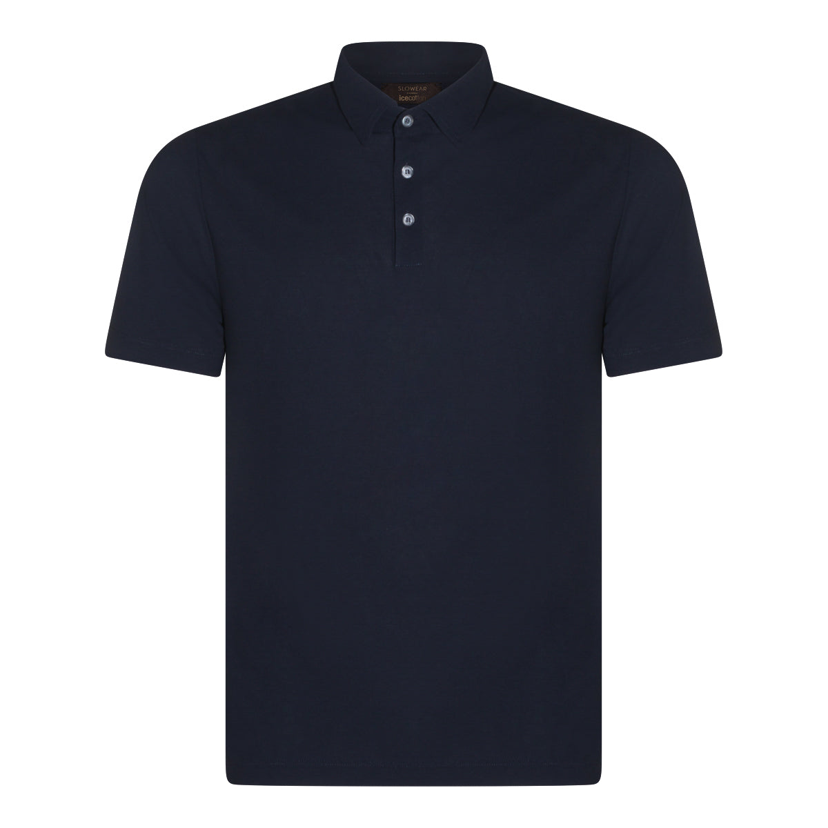 DARK BLUE COTTON POLO SHIRT