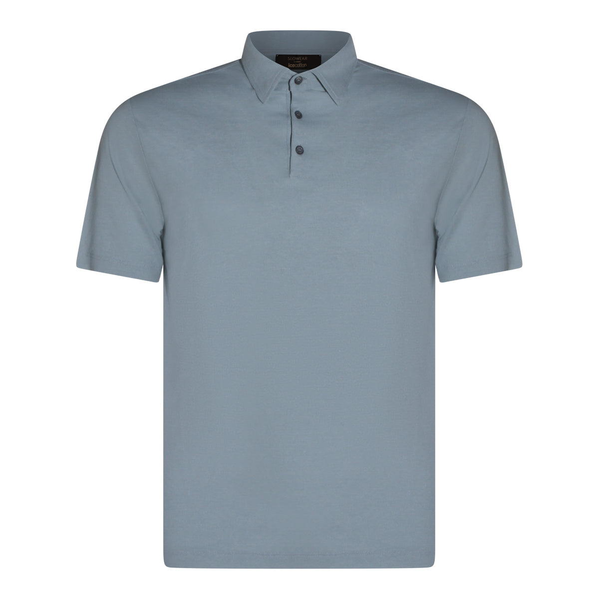 LIGHT BLUE COTTON POLO SHIRT
