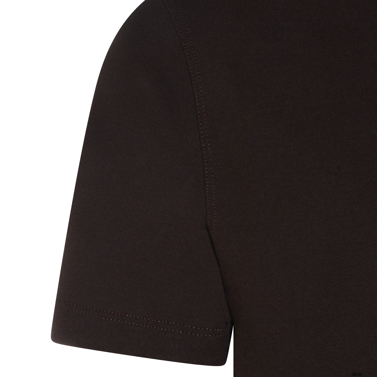 DARK BROWN COTTON T-SHIRT