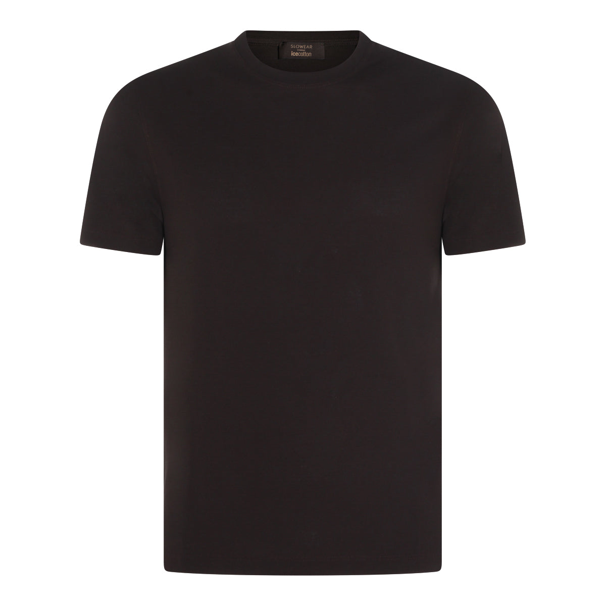 DARK BROWN COTTON T-SHIRT