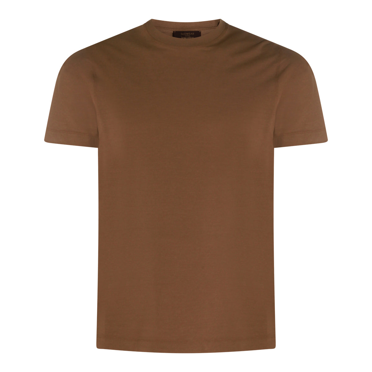 BROWN COTTON T-SHIRT