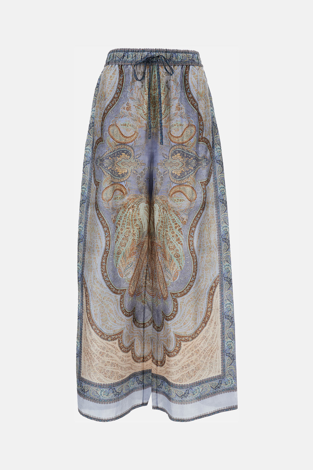 RELAXED SILK TROUSERS