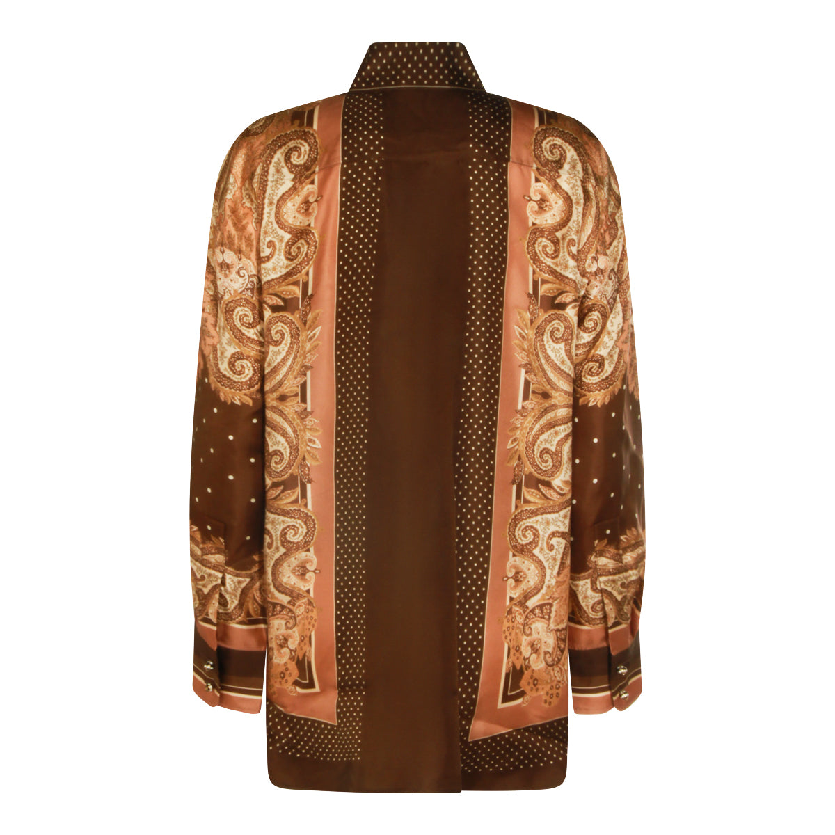 BROWN SILK SHIRT