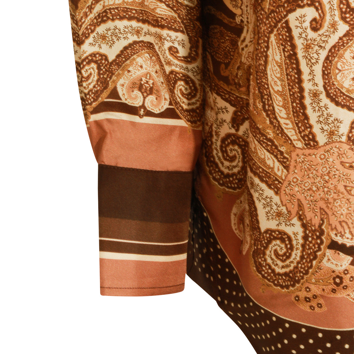BROWN SILK SHIRT